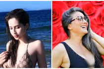 Thiên An - Kiều Trinh tung ảnh bikini đón ngày 8/3