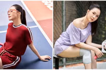 “Nữ thần màn ảnh” Hồng Diễm mặc gợi cảm, trẻ trung trên sân pickleball