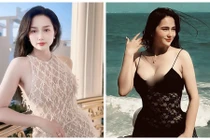 Vẻ gợi cảm hút mắt của vợ ca sĩ Khánh Đơn 