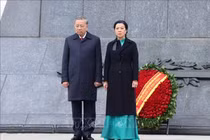 Tổng Bí thư Tô Lâm đặt hoa tại Tượng đài Chiến thắng ở thủ đô của Belarus