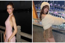 Thời trang phang thời tiết... khoe ngọc ngà của người đẹp đêm countdown