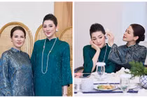 Mẹ đẻ của Á hậu Tú Anh khoe vẻ đẹp quý phái