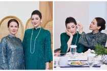 Mẹ đẻ của Á hậu Tú Anh khoe vẻ đẹp quý phái