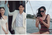 Vợ tài tử Hyun Bin nhiều lần mặc táo bạo