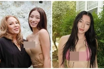 Con gái Thanh Hà diện bikini bé xíu khoe body gợi cảm hút mắt 