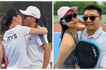 Dương Thùy Linh khóa môi chồng doanh nhân trên sân pickleball