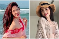 Đinh Ngọc Diệp - Minh Hà đẹp quyến rũ khi đi biển