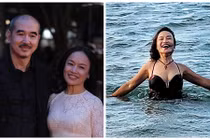 Vợ đạo diễn Bùi Thạc Chuyên hiếm hoi mặc áo tắm ở tuổi U60