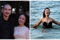 Vợ đạo diễn Bùi Thạc Chuyên hiếm hoi mặc áo tắm ở tuổi U60
