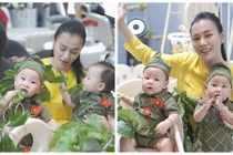 Cặp song sinh của Phương Oanh đáng yêu vô đối khi hóa chiến sĩ 