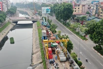 Dự án nghìn tỷ biến đường đi bộ ven sông Tô Lịch thành đại công trường