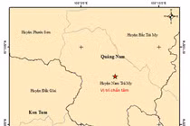 Động đất 2,9 độ Richter tại huyện Nam Trà My, Quảng Nam