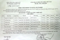 Trưởng Công an xã dùng bằng THPT giả