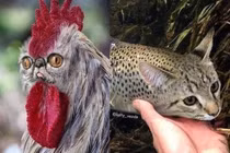 Cạn lời với loạt ảnh khi các động vật đều mang gương mặt mèo