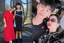 Con trai “nữ hoàng phòng trà” cao vượt mẹ, được khen đẹp trai