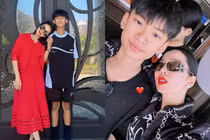Con trai “nữ hoàng phòng trà” cao vượt mẹ, được khen đẹp trai