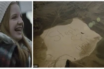 Bức thư rộng 5,5km2 con gái gửi cha ngoài không gian