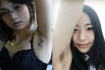 Hết khoe lông chân, gái trẻ thi khoe lông nách 