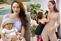 Netizen vui vẻ khi Minh Hằng thoải mái khoe ảnh con trai