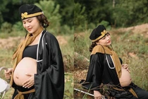 Mẹ bầu 7 tháng chụp ảnh hóa thân thành Trư Bát Giới