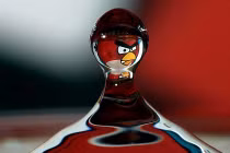 Ngỡ ngàng với giọt nước hình nhân vật hoạt hình