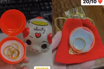 Sơ hở là được chồng tặng vàng, cô gái được chị em xin vía