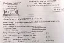 Gợi ý đáp án đề thi ĐH môn tiếng Anh khối A1