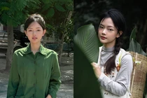 Xao xuyến nhan sắc cô thôn nữ Nghệ An trong kỳ học quân sự