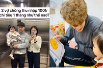 Tranh cãi cặp vợ chồng chia sẻ cách “thu nhập 100 triệu chi tiêu“