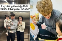 Tranh cãi cặp vợ chồng chia sẻ cách “thu nhập 100 triệu chi tiêu“