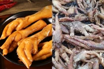 Netizen rùng mình trước hình ảnh quy trình làm chân gà cay