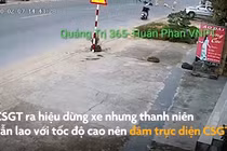 Video: Thanh niên điều khiển xe máy đâm gãy chân CSGT