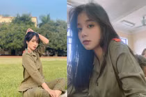 Nữ sinh mặc đồng phục quân sự khiến MXH náo loạn là ai?