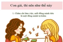 Bộ tranh dễ thương 7 điều con gái nên làm