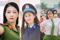 Vừa xuất hiện, dàn nữ sinh trường Công an được khen chẳng thua hoa hậu