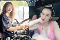 Nhan sắc xinh đẹp của nữ tài xế lái xe tải khắp miền Bắc