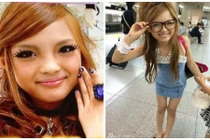 Bé 9 tuổi gây sốc vì trang điểm già như 30