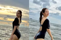 Phạm Quỳnh Anh diện bikini khoe dáng nuột nà như gái đôi mươi