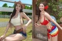 Hot girl xứ Trung mặt học sinh, thân hình phụ huynh đốn tim fan