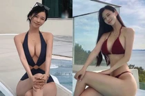Chân dài xứ Hàn khoe body siêu thực khi diện bikini