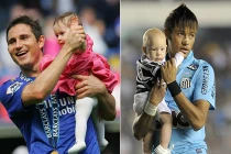 Chùm ảnh xúc động về tình cha - con của sao World Cup