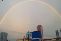 Dân mạng háo hức chia sẻ ảnh cầu vồng tuyệt đẹp sau mưa