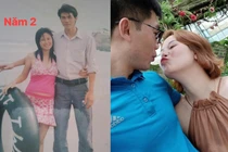 Loạt ảnh gói gọn 15 năm thanh xuân bên nhau của cặp vợ chồng
