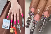 Độc lạ loạt mẫu nail cho cô nàng “não cá vàng“