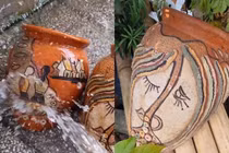 Chàng trai đem cặp hũ cổ về, netizen hoảng hốt “hũ tro cốt“