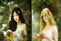 Ngỡ ngàng xem nữ sinh "tự sướng" theo tranh