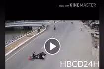 Vô tư sang đường, bé gái đi xe đạp gây tai nạn tranh cãi