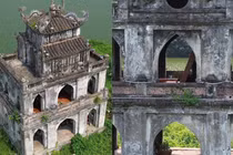 Hé lộ hình ảnh cận cảnh bên trong tháp Rùa hồ Gươm