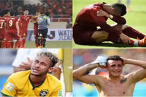 Khi các sao bóng đá “mít ướt“