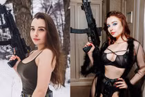 “Thiên thần quân sự” Nga lột xác với phong cách hở bạo